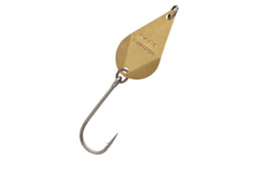 Image of Hawken Outdoors Hawken Baby Simon Wobbler Spoon, 1in x 1/2in #2 Hook, Gold, BSW-04
