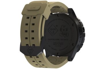 Image of Hazard 4 Heavy Water Diver, 50mm Black Titanium GMT Watch with Tritium, Black Dial, Earth Texts, Green/Yellow Tritium, HWD-TIPV-G-E-KE-GGYG