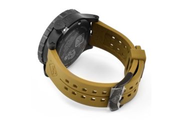 Image of Hazard 4 Heavy Water Diver, 50mm Black Titanium GMT Watch with Tritium, Black Dial, Earth Texts, Green/Yellow Tritium, HWD-TIPV-G-E-KE-GGYG