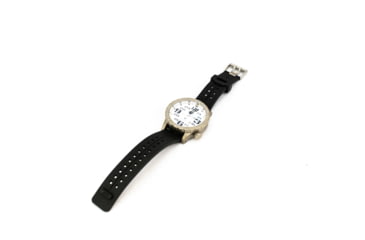 Image of Hazard 4 HeavyWater Diver Titanium Tritium Dive Watch,White Dial, Black Graphics,Green Bezel,Nylon Strap WAT-HWD-TI-WK-GGYG