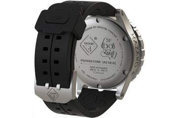 Image of Hazard 4 HeavyWater Diver Titanium Tritium Dive Watch,White Dial,Black Graphics,Green Bezel,Nylon Strap WAT-HWD-TI-WK-GGYG