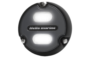 Image of Hella Marine Apelo A1 Blue White 1800 Lumens LED Underwater Light w/ Black Housing, Charcoal Lens, 016145-001