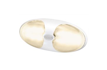 Image of Hella Marine DuraLED 12 Interior/Exterior LED Lamp w/ White Housing, Warm White, 959700701