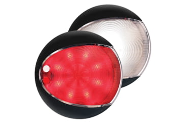 Image of Hella Marine EuroLED 130 Touch LED Light w/ Black Shroud, White/Red, 959950111