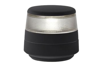 Image of Hella Marine NaviLED 360 Compact All Round LED White Navigation Lamp w/ Fixed Mount, Black Base, 2nm, 980960001