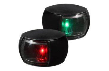 Image of Hella Marine NaviLED Port / Starboard 2W LED Light w/ Housing, Pair, 2nm, Clear Lens/Black Housing, 980520901