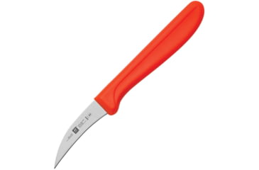 Image of HENCKELS ZWILLING Twin Master Bird's Beak Peeler Knife, 6.63in Overall, 2.25in Satin Finish Stainless Blade, Orange Plastic Handle, Bulk Packed, 32100-066 BULK