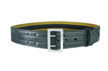 Image of HERO'S PRIDE AirTek Sam Browne 2.25in Deluxe Duty Belt, Plain, Brass Hardware, Black, 28in Waist, 1230PX-3-28