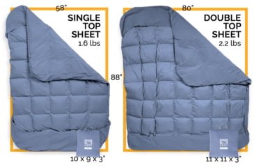 Image of HEST Top Sheet, Double, Gray, 11x11x3in, B23126GRE