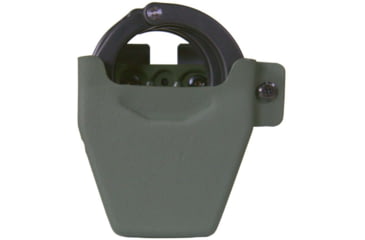Image of High Speed Gear S&amp;W Chained Handcuff Pouch, Universal HSG Clips, Olive Drab Green, 42DCSCOD