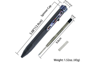 Image of HighTron Vortron Bolt Action Pen Blk/Zi, HTKHP01BZM