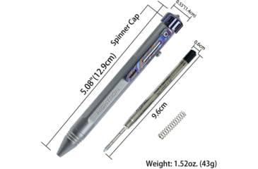 Image of HighTron Vortron Bolt Action Pen Gry/Zi, HTKHP01GZM
