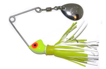 Image of Hildebrandt Spin Dandy Microlite Spinnerbait, Size 2 Hook, Chartreuse Head With Nickel Blade Chartreuse &amp; Whi, 1/8oz, ODANC-CHWH