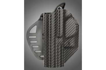 Image of HOGUE ARS Stage 1, Carry S&amp;W M&amp;P 9MM, 40S&amp;W, 357SIG Left Hand Holster CF Weave, Black 52974
