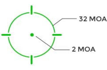 Image of Holosun Enclosed Pistol Sight w/Multiple Reticle System, Green Reticle, Black, EPS-GR-MRS