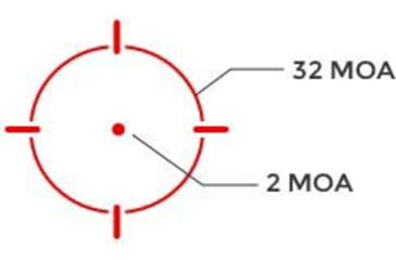 Image of Holosun Enclosed Pistol Sight w/Multiple Reticle System, Red Reticle, Black, EPS-RD-MRS