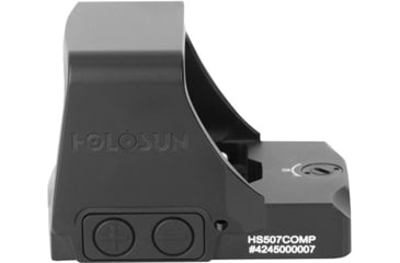 Image of Holosun Ronin 507COMP 1x1.1 Reflex Green Dot Sight, 2 MOA Dot, 32 MOA Circle Reticle, Black, RONIN-HE507COMP-GR