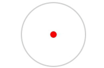 Image of Holosun SCRS Solar Charging Rifle Sight, 2 MOA Dot Red Reticle, Black, SCRS-RD-2