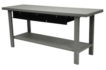 Image of Homak 79in Industrial Gray Workbench w/ 3 Drawers GW00550160