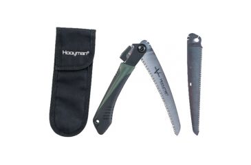 Image of Hooyman Saws Megabite Hunters Combo W/ Bone/Wood Handsaw, Black/Green, 110143