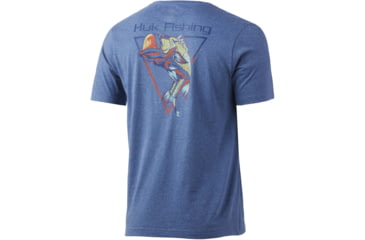 Image of HUK Performance Fishing Big Mouth Tee - Men's, Titanium Heather, M, H1000328-482-M