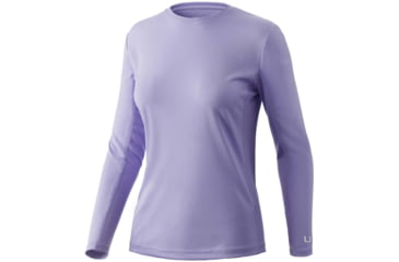 Image of HUK Performance Fishing Icon X L/S Shirt - Womens, Lavender, M, H6120083-531-M