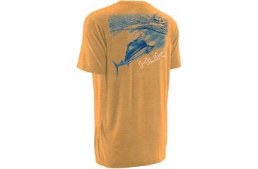 Image of HUK Mens KScott On the Dredge Tee, Heather Orange H1000069HOGS
