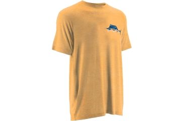 Image of HUK Mens KScott On the Dredge Tee, Heather Orange H1000069HOGS