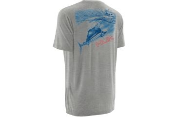 Image of HUK Mens KScott On the Dredge Tee, True Grey Heather H1000069TGHXXXL
