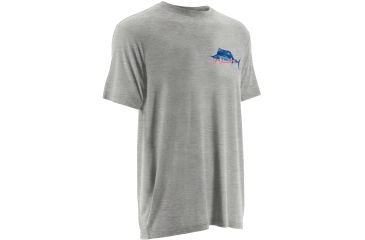 Image of HUK Mens KScott On the Dredge Tee, True Grey Heather H1000069TGHXXXL