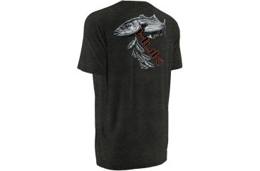 Image of HUK Mens Kscott Striper Pursuit Tee, Dark Grey Heather H1000065DGHS