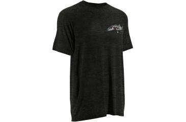 Image of HUK Mens Kscott Striper Pursuit Tee, Dark Grey Heather H1000065DGHS