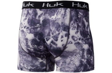 Image of HUK Performance Fishing Mossy Oak Fracture Boxer Brief - Men's, Mossy Oak Leeward, L, H5000036-992-L