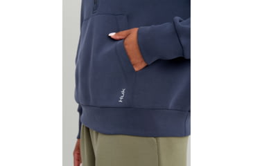 Image of HUK Performance Fishing Bayside 1/2 Zip Hoodie - Womens, Naval Academy, Extra Small, H6130030-413-XS