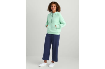 Image of HUK Performance Fishing Bayside 1/2 Zip Hoodie - Womens, Seafoam Mist, Large, H6130030-366-L