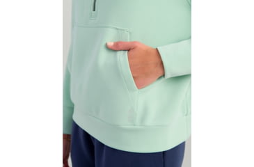 Image of HUK Performance Fishing Bayside 1/2 Zip Hoodie - Womens, Seafoam Mist, Large, H6130030-366-L