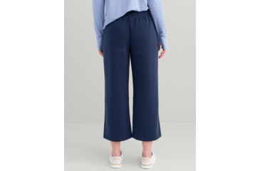 Image of HUK Performance Fishing Bayside Wide Leg Crop - Womens, Naval Academy, Large, H6200090-413-L