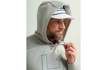 Image of HUK Performance Fishing Cold Front Graphic Hoodie - Mens, Harbormist Hthr, Small, H1300102-054-S