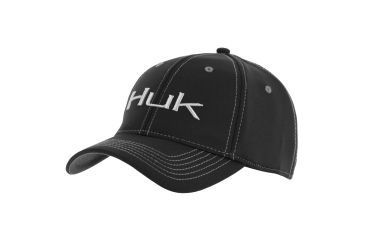 Image of HUK Performance Fishing Deluxe Tech Stretch Hat, Black, H3000076BLKML
