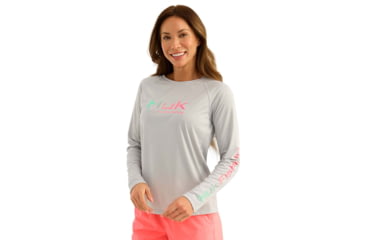 Image of HUK Performance Fishing Fishing Pursuit Shirt - Womens, Harbor Mist2, Small, H6120109-035-S