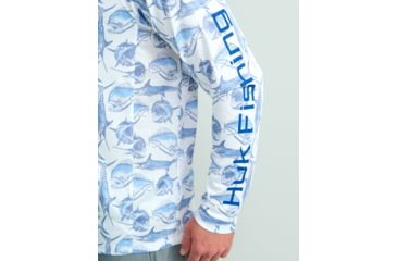 Image of HUK Performance Fishing Hidden Huk Pursuit Crew - Mens, Marolina Blue, 3XL, H1200590-420-XXXL