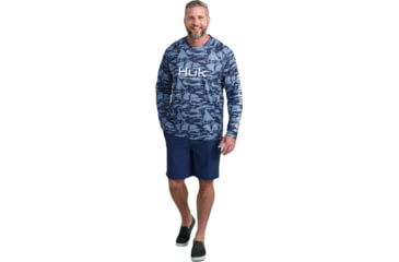 Image of HUK Performance Fishing Hidden Huk Pursuit Crew - Mens, Naval Academy, Extra Large, H1200590-413-XL