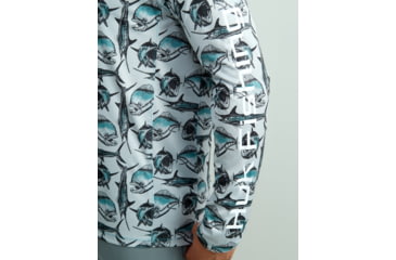 Image of HUK Performance Fishing Hidden Huk Pursuit Crew - Mens, Storm Blue, Small, H1200590-394-S