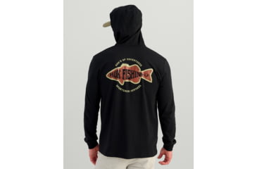 Image of HUK Performance Fishing Huk Bass Apparel Hoodie Tee - Mens, Black, Medium, H1000580-001-M