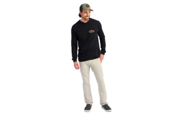 Image of HUK Performance Fishing Huk Bass Apparel Hoodie Tee - Mens, Black, Medium, H1000580-001-M