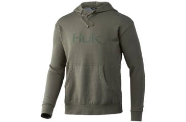 Image of HUK Performance Fishing Huk Logo Hoodie - Men's, Moss, Small, H1300075-316-S
