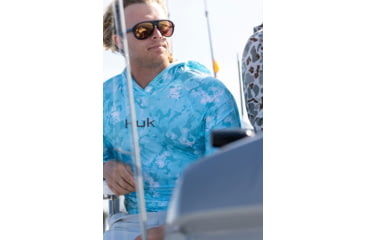 Image of HUK Performance Fishing Airweight Hoodie Kc Printed - Mens