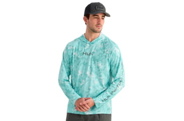 Image of HUK Performance Fishing Airweight Hoodie Kc Printed - Mens