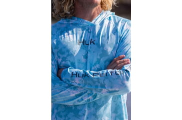 Image of HUK Performance Fishing Airweight Hoodie Kc Printed - Mens