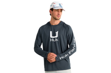 Image of HUK Performance Fishing Icon Long Sleeve Hoodie - Mens
